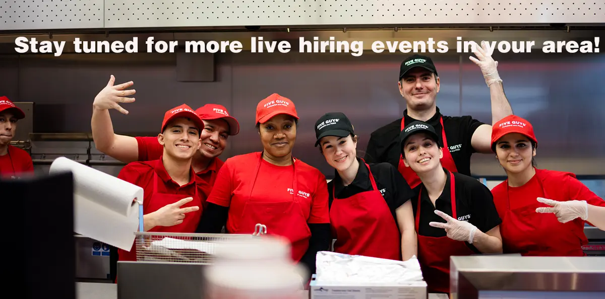 Five Guys: Join Our Flavorful Team – Start Your Journey Here!